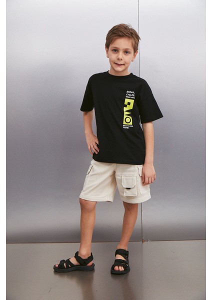 JARETH Erkek Siyah T-Shirt indirimleri