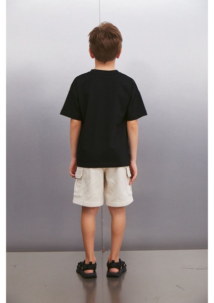 JARETH Erkek Siyah T-Shirt