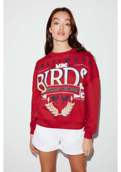 Sanne Oversize Kırmızı Sweatshirt fiyatları