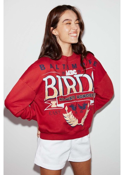 Sanne Oversize Kırmızı Sweatshirt indirimleri