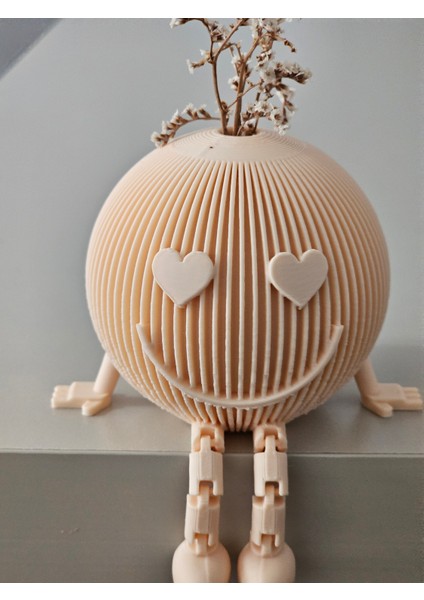 Gülen Yüz Biblo Dekoratif Hediyelik TEN Renk