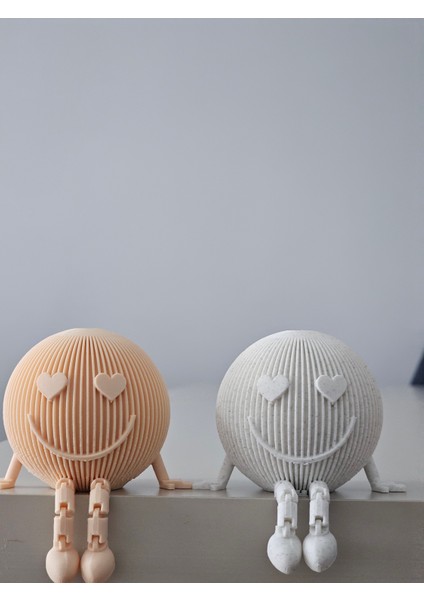 Gülen Yüz Biblo Dekoratif Hediyelik TEN Renk