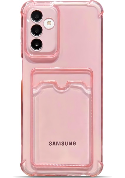Samsung Galaxy S25 Uyumlu Kamera Korumalı Kartlıklı Köşeleri Airbag Tasarımlı Darbe Önleyici Şeffaf Silikon Kılıf