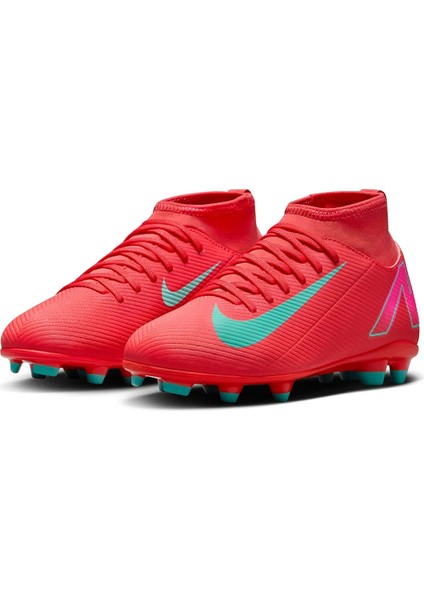 Mercurial Jr Superfly 10 Club Fg/mg Çocuk Kırmızı Futbol Krampon FQ8318-800