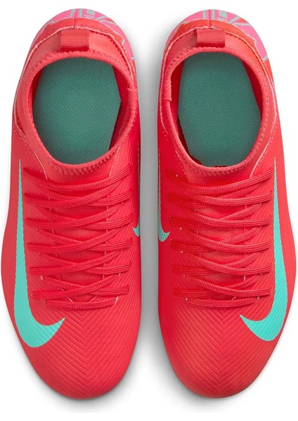 Mercurial Jr Superfly 10 Club Fg/mg Çocuk Kırmızı Futbol Krampon FQ8318-800