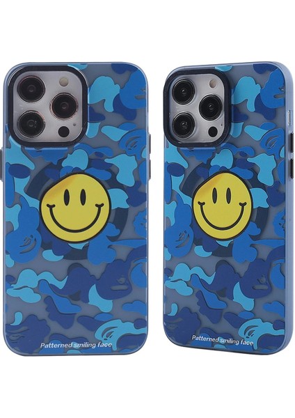 Newface iPhone 14 Pro Kılıf Apollo Magneticsafe Desenli Kapak - Apollo Mavi - 1