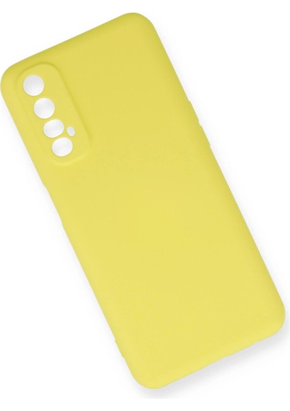Newface Realme 7 Kılıf Nano Içi Kadife Silikon - Sarı modelleri