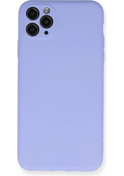 Newface iPhone 11 Pro Max Kılıf Nano Içi Kadife Silikon - Lila