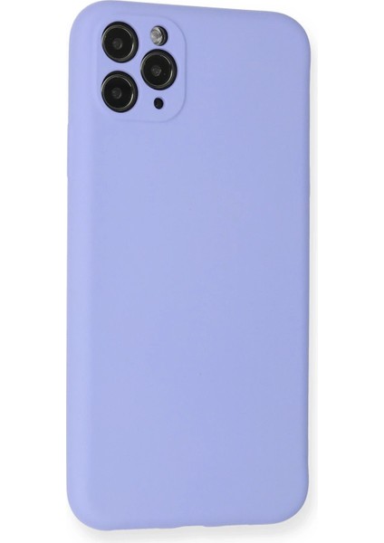 Newface iPhone 11 Pro Max Kılıf Nano Içi Kadife Silikon - Lila modelleri