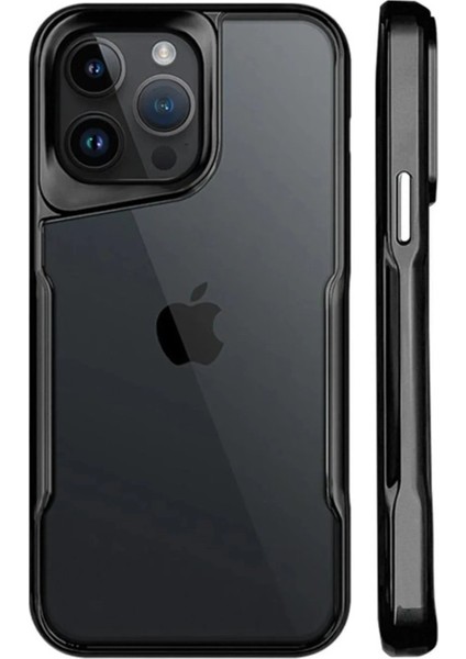 Newface iPhone 15 Pro Kılıf Boyi Silikon Kapak - Siyah
