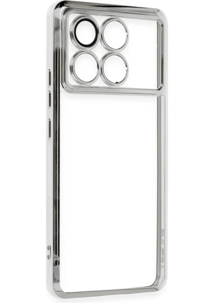 Newface Xiaomi Poco X6 Pro Kılıf Razer Lensli Silikon - Gümüş fiyatları