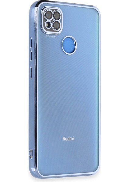 Newface Xiaomi Redmi 9c Kılıf Razer Lensli Silikon - Açık Mavi