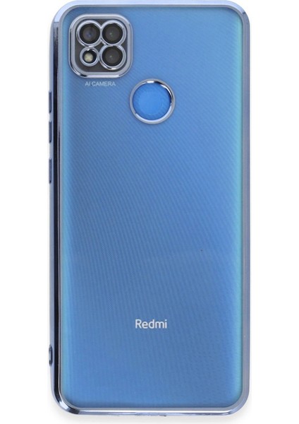 Newface Xiaomi Redmi 9c Kılıf Razer Lensli Silikon - Açık Mavi