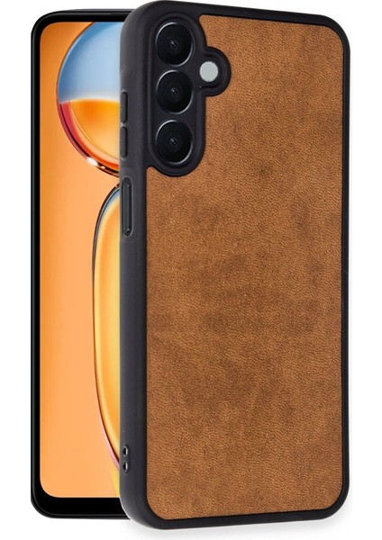 Newface Samsung Galaxy A25 5g Kılıf Aras Deri Kapak - Taba