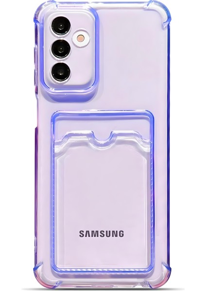 Samsung Galaxy S25 Uyumlu Kamera Korumalı Kartlıklı Köşeleri Airbag Tasarımlı Darbe Önleyici Şeffaf Silikon Kılıf
