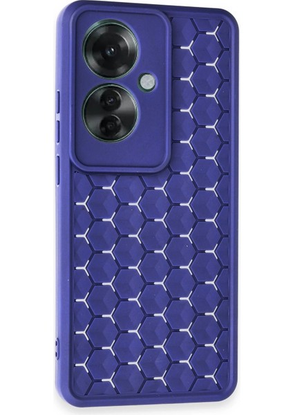 Newface Oppo Reno 11F Kılıf Petek Silikon Kapak - Lacivert fiyatları