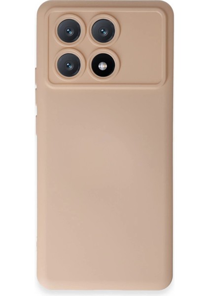 Newface Xiaomi Poco X6 Pro Kılıf Nano Içi Kadife Silikon - Pudra