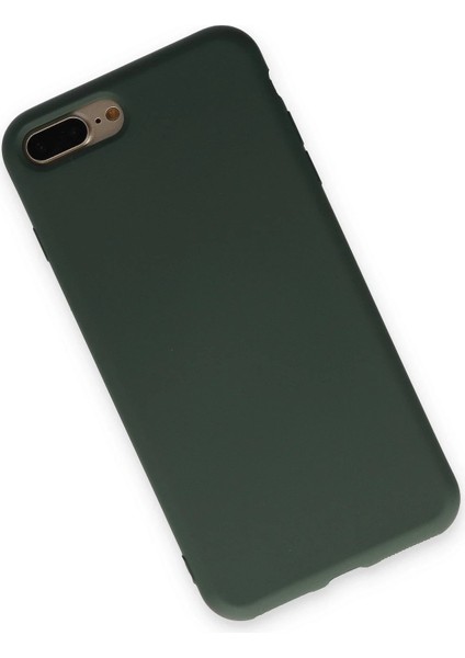 Newface iPhone 7 Plus Kılıf Nano Içi Kadife Silikon - Koyu Yeşil modelleri
