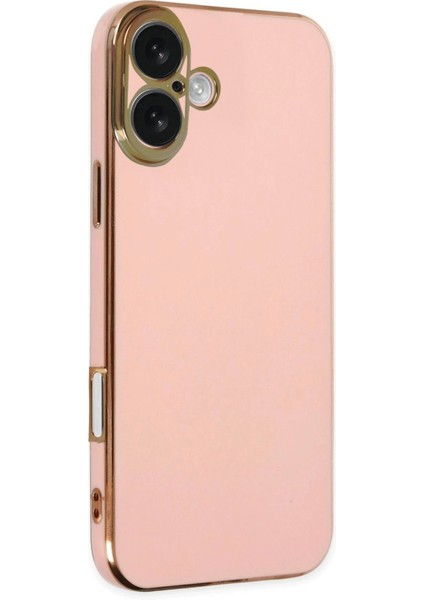 Newface iPhone 16 Kılıf Volet Silikon - Pembe