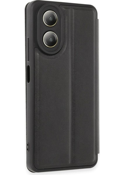 Newface Oppo A38 Kılıf Flip Cover - Siyah