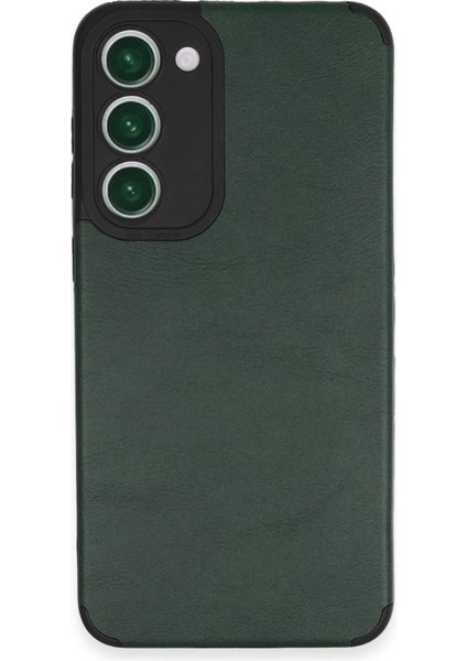 Newface Samsung Galaxy S23 Plus Kılıf Loop Deri Silikon - Yeşil
