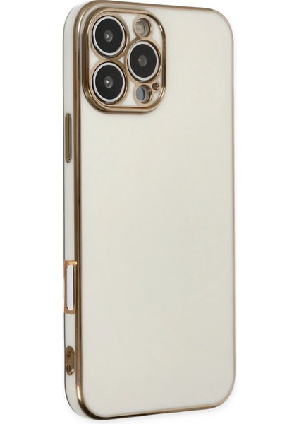 Newface iPhone 16 Pro Max Kılıf Volet Silikon - Beyaz