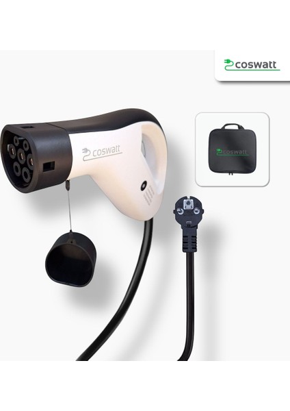 EV03 Taşınabilir Şarj Cihazı 3.5 Kw / 16A / 5m / Tip-2 Soket / Ev Tipi 2X16A Fiş / 220V Ac / Taşıma Çantalı fiyatları