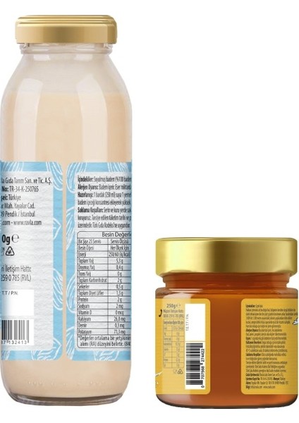 2'li Ürün - Badem İçeceği Konsantresi - 250g / Çiçek Balı - 250g fiyatları