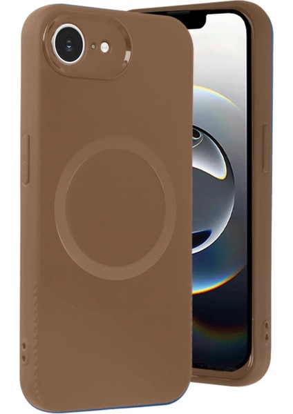 Newface iPhone 16E Kılıf Maya Karbon Kapak - Kahverengi