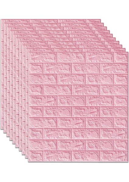 Kendinden Yapışkanlı Oda Salon Ofis Pembe Duvar Kağıdı Paneli NW03