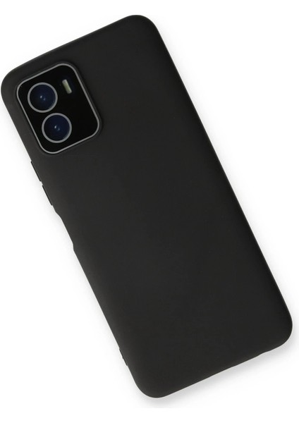 Newface Vivo Y15S Kılıf Lansman Glass Kapak - Siyah modelleri