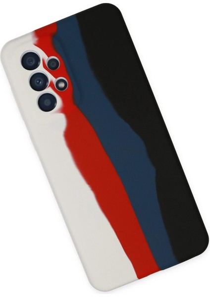 Newface Samsung Galaxy A73 5g Kılıf Ebruli Lansman Silikon - Beyaz-Siyah fiyatları