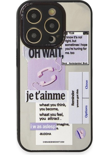 Newface iPhone 12 Pro Max Kılıf Mirror Desenli Kapak - Mirror - 4