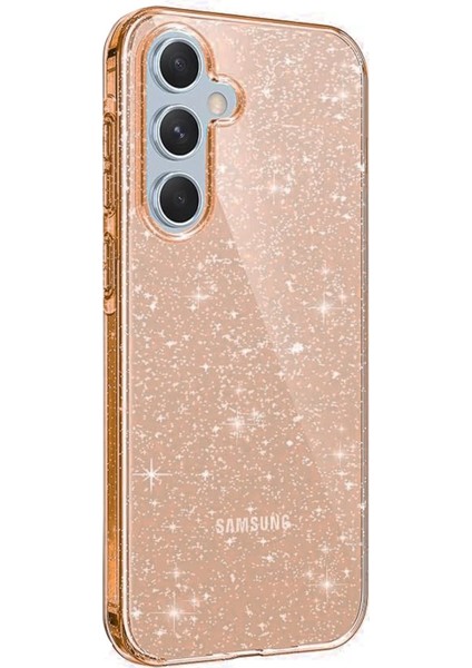 Newface Samsung Galaxy A25 5g Kılıf Glow Kapak - Turuncu