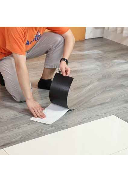 Yapışkanlı Gri Ahşap Esnek Zemin Yer Duvar Döşeme Parke NWYP09 modelleri