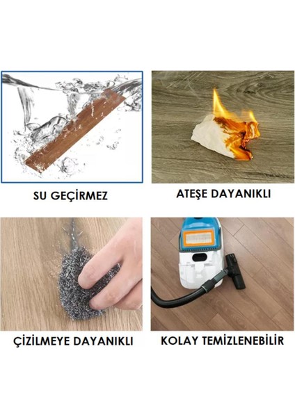 Yapışkanlı Gri Ahşap Esnek Zemin Yer Duvar Döşeme Parke NWYP09 indirimleri