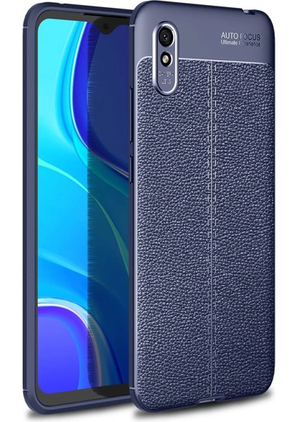 Newface Xiaomi Redmi 9A Kılıf Auto Focus Kapak - Lacivert