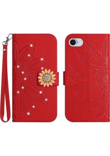 IPhone 16E Darbeye Dayanıklı Tpu Kabuk Kapak Cüzdan Kredi Kartı Kartı Pu (Yurt Dışından)