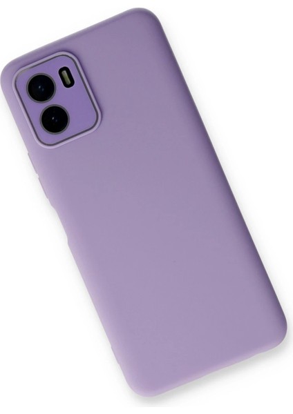 Newface Vivo Y15S Kılıf Lansman Glass Kapak - Lila fiyatları