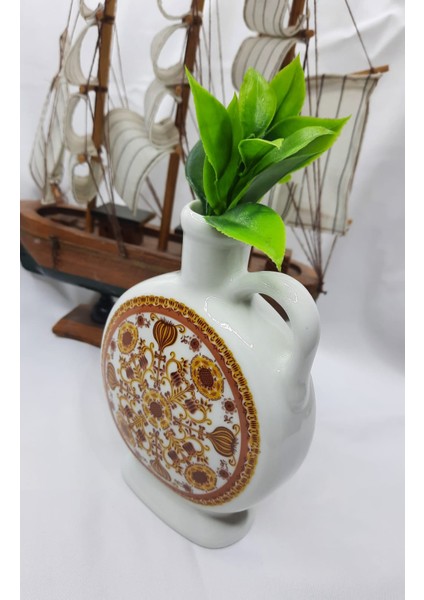 Motifli Anadolu Serisi Dekoratif Porselen Vazo