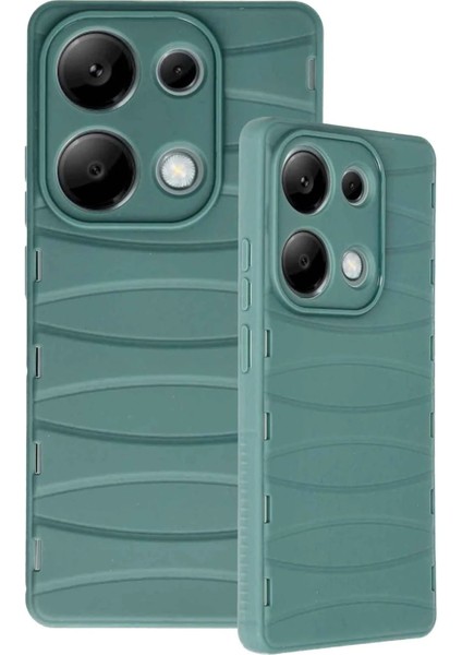 Newface Xiaomi Redmi Note 13 Pro 4g Kılıf Bibercas Silikon Kapak - Koyu Yeşil modelleri