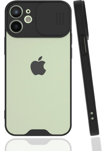 Newface iPhone 12 Mini Kılıf Platin Kamera Koruma Silikon - Siyah