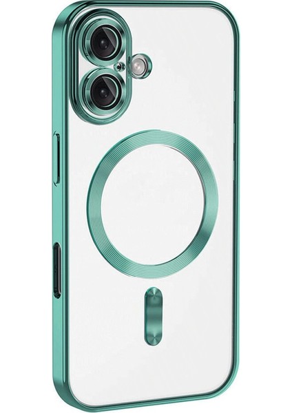 Newface iPhone 16 Kılıf Kross Magneticsafe Kapak - Turkuaz