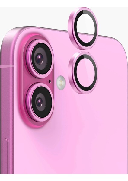 iPhone 16 Magsafe Şeffaf Kılıf + Hayalet Ekran Koruyucu + Kamera Lens Koruyucu (Pembe) modelleri