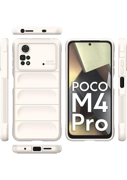 Newface Xiaomi Poco M4 Pro 4g Kılıf Optimum Silikon - Krem modelleri