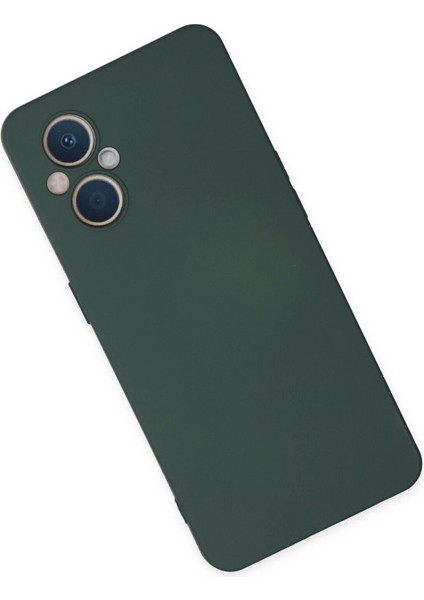 Newface Oppo Reno 7 Lite Kılıf Nano Içi Kadife Silikon - Koyu Yeşil fiyatları