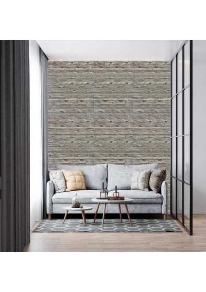 Gri Ahşap Desen Kendinden Yapışkanlı Duvar Kağıdı Paneli NW126 fiyatları