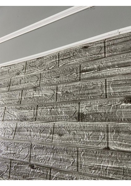 Gri Ahşap Desen Kendinden Yapışkanlı Duvar Kağıdı Paneli NW126 fırsatları