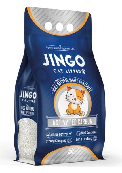 Aktif Karbonlu Topaklanan Kedi Kumu 5 Litre