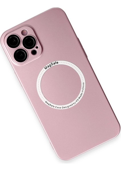 Newface iPhone 12 Pro Max Kılıf Jack Magneticsafe Lens Silikon - Rose Gold modelleri